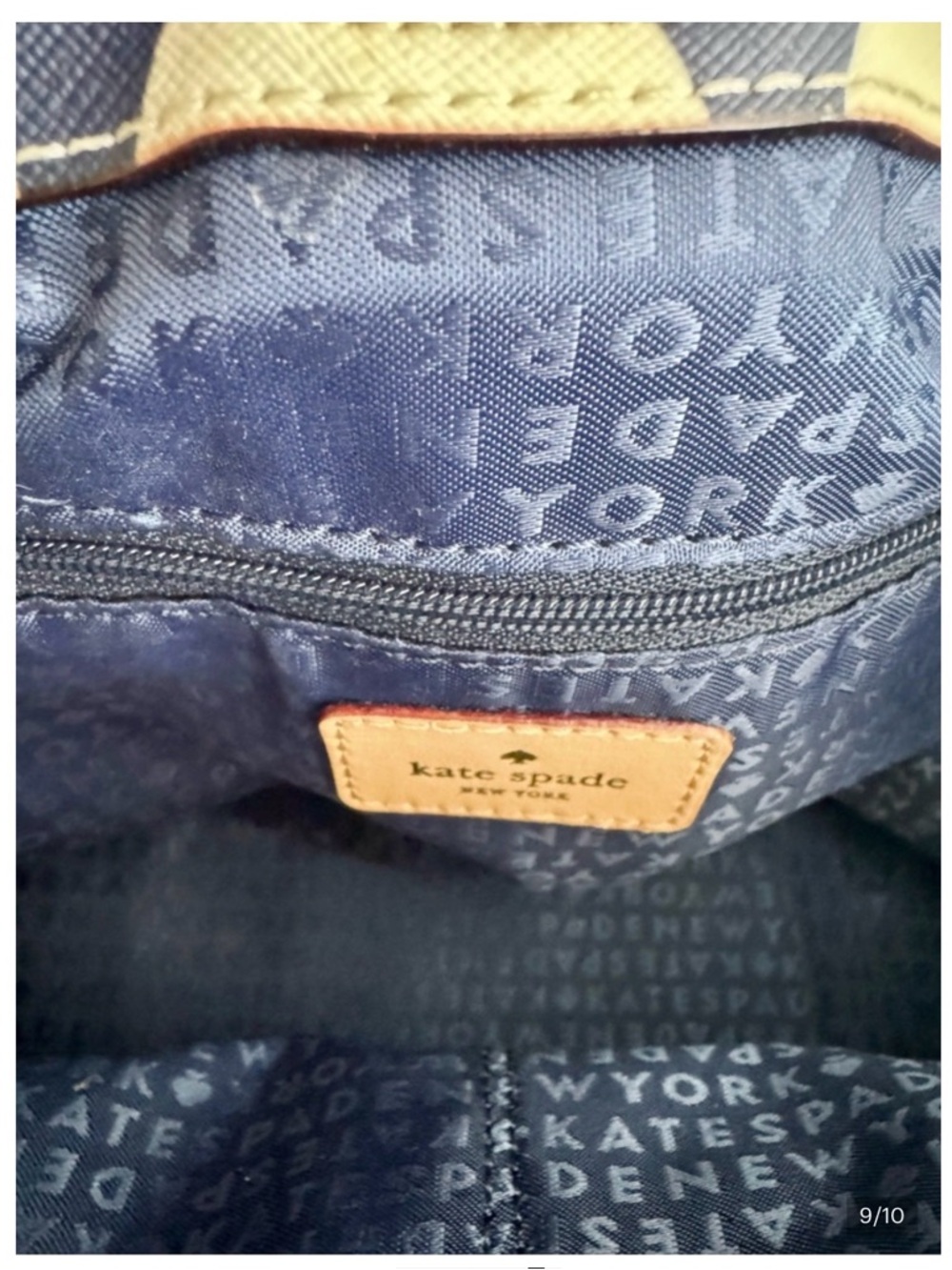 Kate Spade Grant Street “Juno” tote Tan Handles - Picture 9 of 10